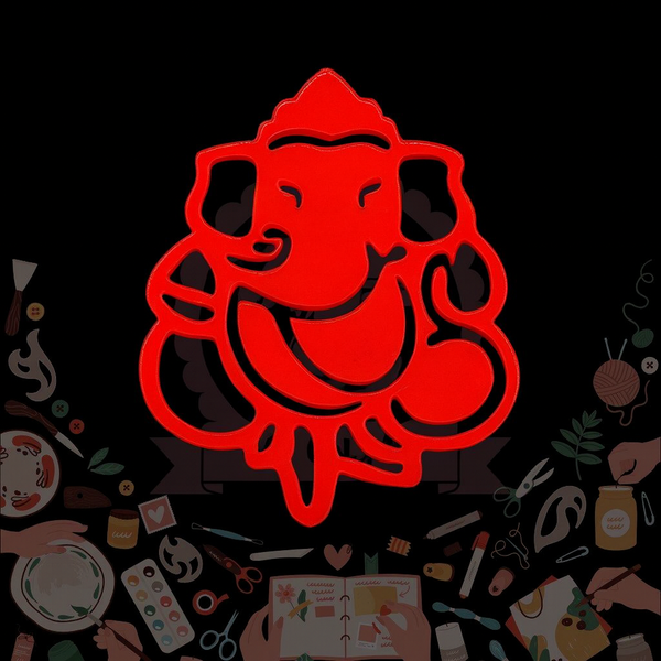 Acrylic Cutting Ganesh Ji 3mm thick
