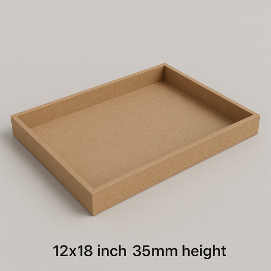 Mdf board square tray 8/8inch for Hamper Packing ( 35mm height )