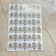 Ganesh Lakshmi metallic Sticker sheet
