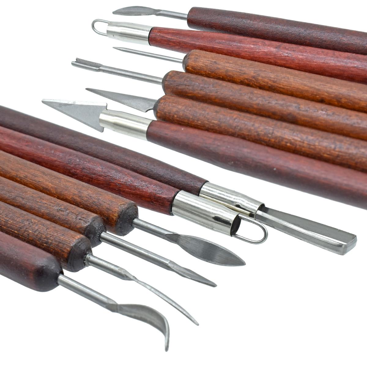 Craft Clay Tool Set 6pcs Wooden JB-PWB016