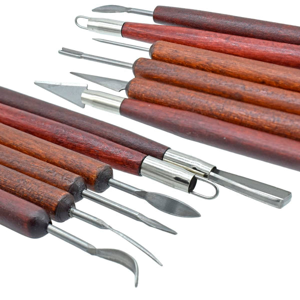 Craft Clay Tool Set 6pcs Wooden JB-PWB016