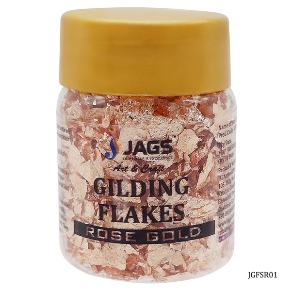JAGS Gilding Flakes Small Bottel Rose Gold JGFSS01 3g