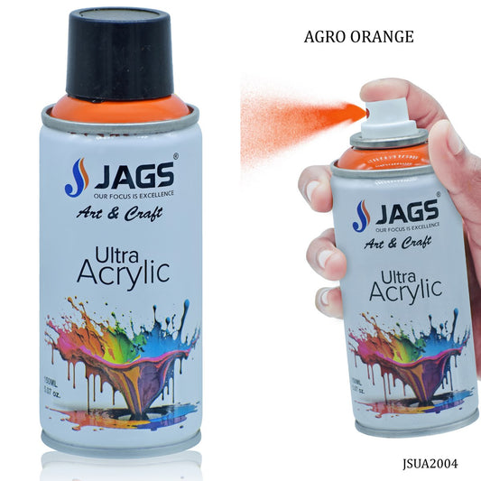 Jags Spray Ultra Acrylic 150ml Agro Orange 2004 JSUA2004