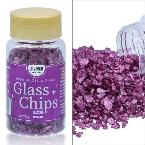 Jags Glitter Coating Glass Chips 100Gram