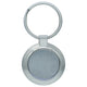 Key Chain Plain Round Silver KC555