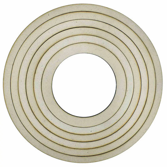 Jags MDF Ring Round (Pack of 6) (5, 6, 7, 8, 9, 10 Inch)mrr4mm