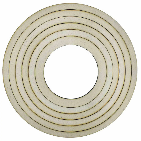 Jags MDF Ring Round (Pack of 6) (5, 6, 7, 8, 9, 10 Inch)mrr4mm