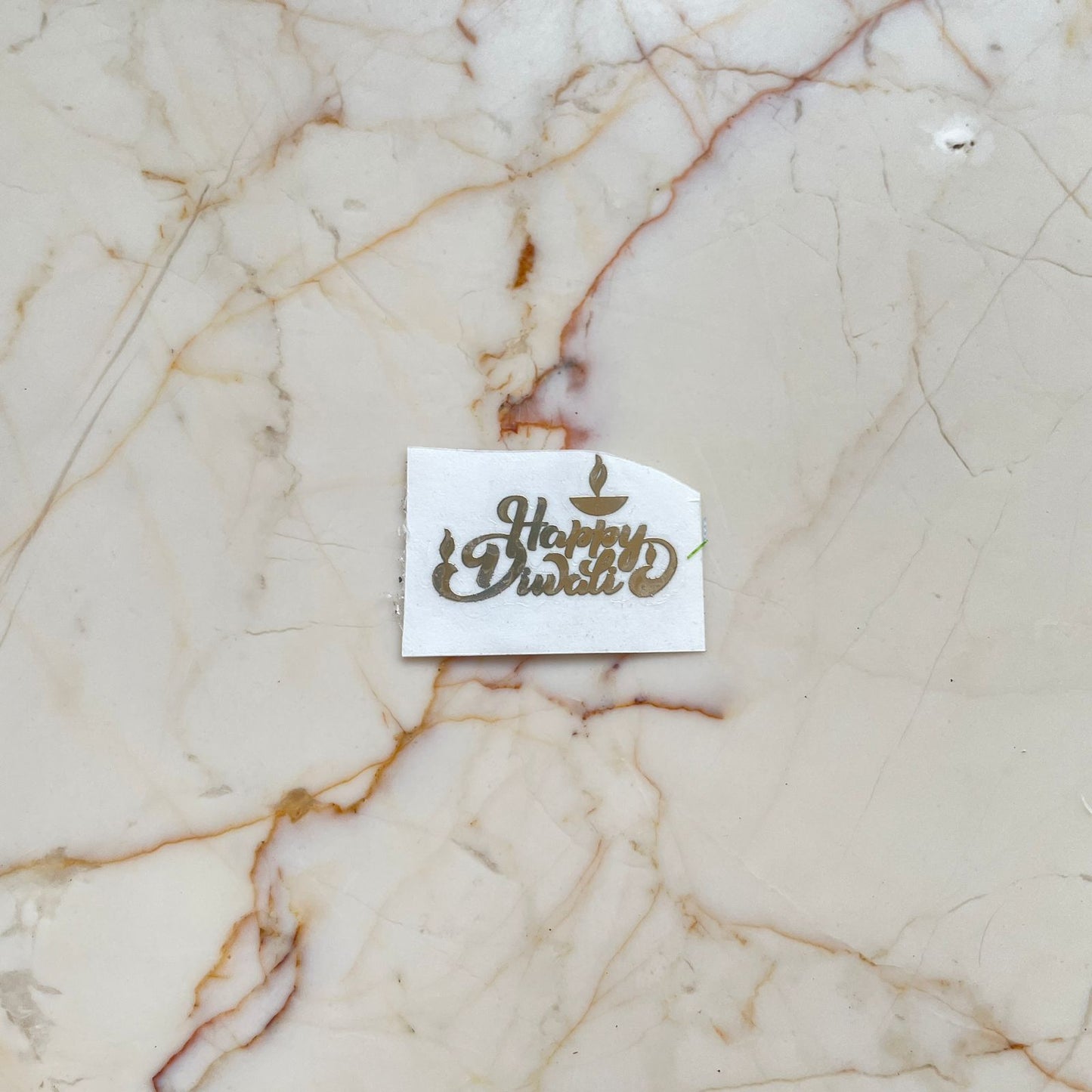 Happy diwali metallic sticker - B