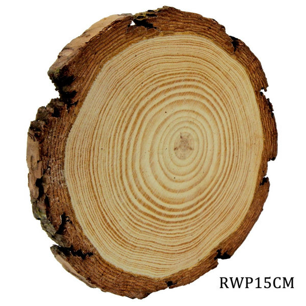 Round Wood Plate 14CM TO 15CM 1.5CM RWP15CM  Category :  Art & Craft