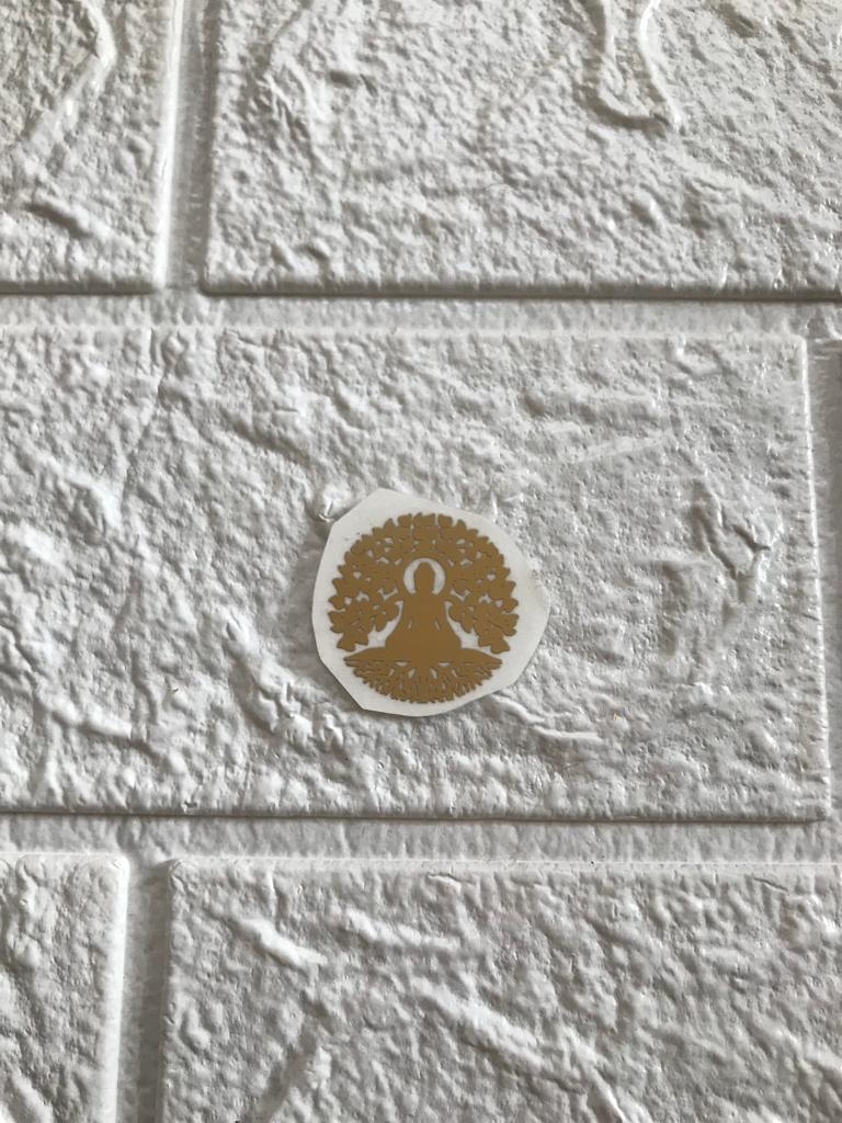 Budhha metallic sticker