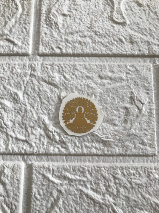 Budhha metallic sticker