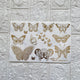 Butterfly Embossed Sticker Sheet
