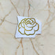 Gold Vinyl Rose Sticker