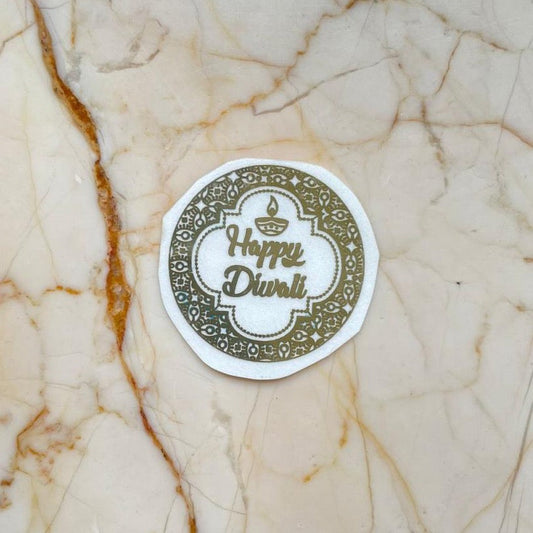 Happy Diwali Metallic Sticker