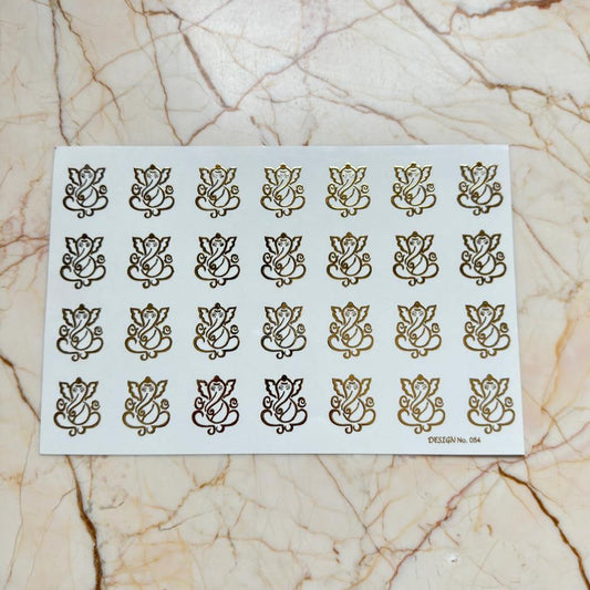 Ganesh Ji Embossed Sticker