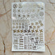 Rakhi Embossed Sticker Sheet - F