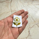 Gold Flower Vinyl Sticker - E