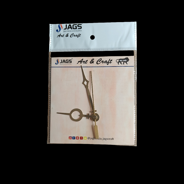 Resin clock Hand's set small Kajal (CH35GD)