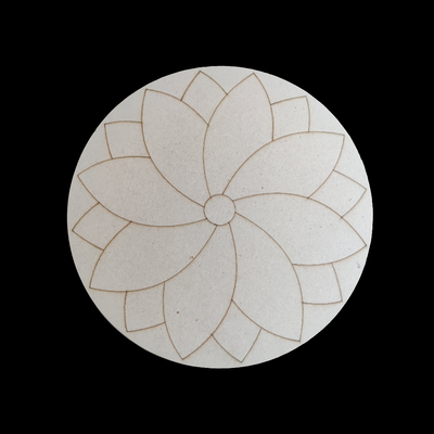 (R-31) Resin mandala Art MDF  (3mm*10