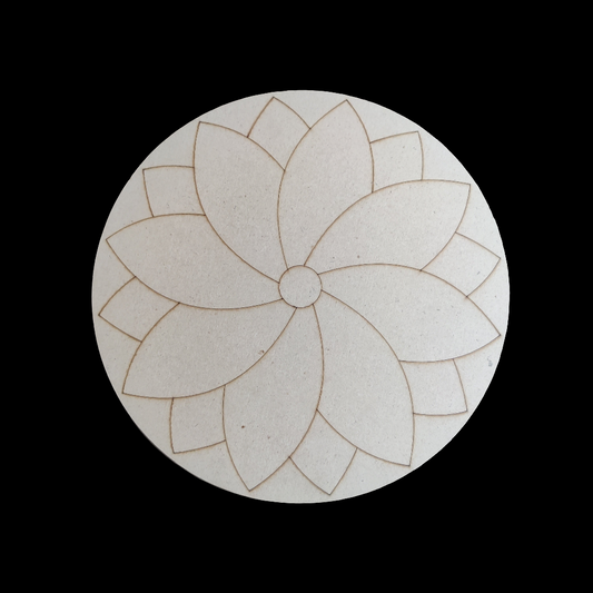 (R-31) Resin mandala Art MDF  (3mm*10")
