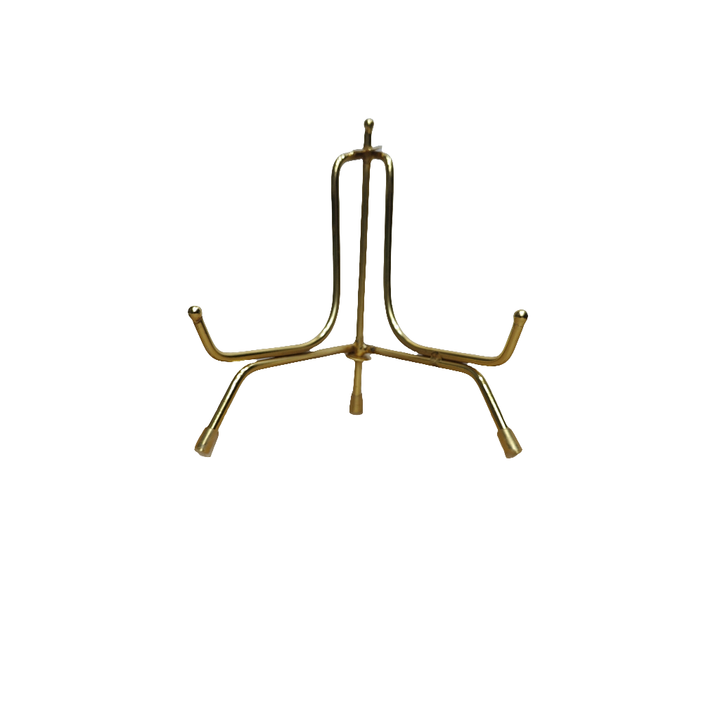 Resin Metal stand Folding Gold (6 inch)