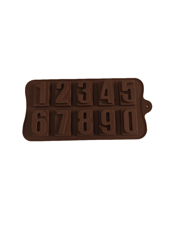 (RR-1011) number silicon chocolate mould