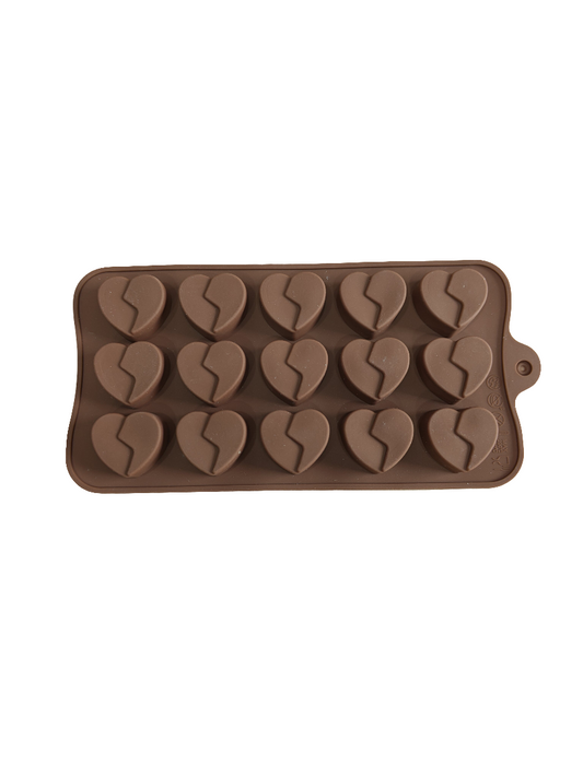 (RR-108) Heart shape silicon chocolate mould