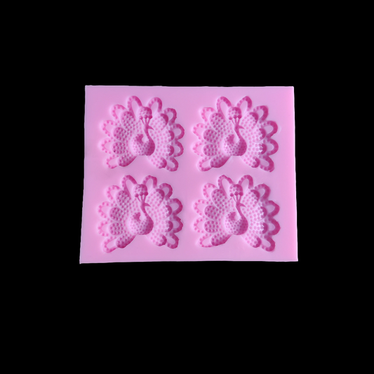 (JSF-109) Resin silicon mould Peacock