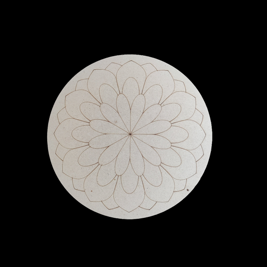 (R-16) Resin mandala Art MDF (3mm*10")