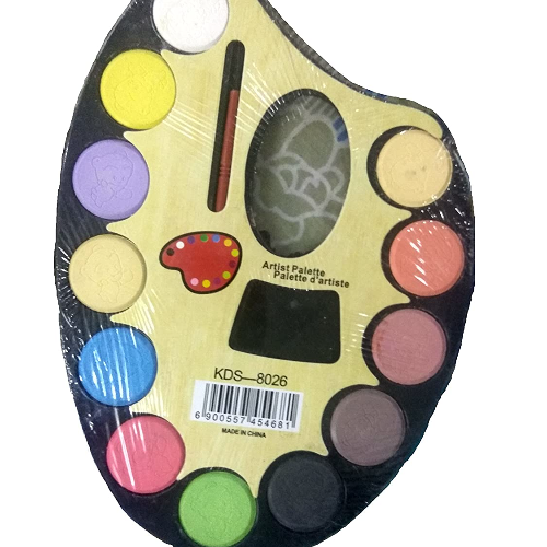 Asrtist palette d artiste KDS-8026 water colour and brush 1pcs set