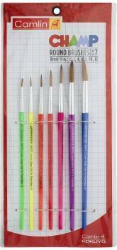 Camlin Champ Round Brushes Set 7 Brush.. Nos 0,2,4,6,8,10,12