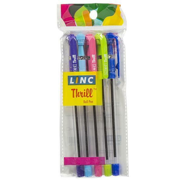 Line Thrill Ball Pen 5p