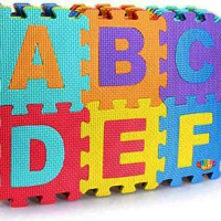 Eva Puzzle Matt Small Alphabet & number 36pc