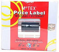 Motex Price Lablel Sticker 10Roll