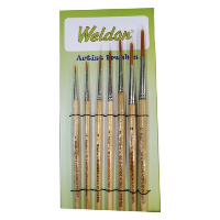 Weldon Artist Paint Brush set of 7 round Brush