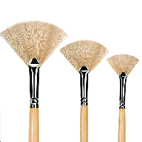 Camlin Kokuyo Series-56 Fan brushes pack of 5pc