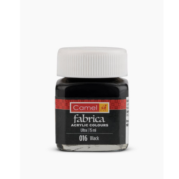Camel Fabrica Acrylic Colours Ultra 016 Black 15ml