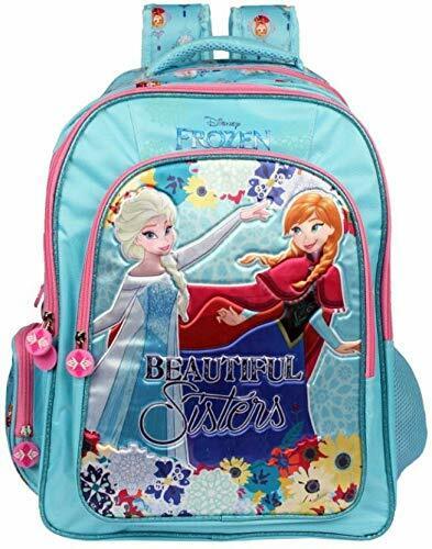 My Baby Excel Disney Frozen Beautiful Sisters Soft Polyester 41 cm/16 Inch School Bag (Blue)