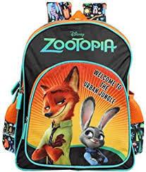 My Baby Excel Disney Zootopia School Bag Orange Green - 14 Inches Size36 Cm