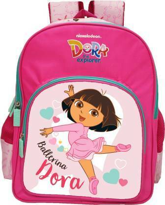 My Baby Excel Dora the Explorer Ballerina 41cm Primary (Primary 1st-4th Std) School Bag  (Pink, 16 inch)