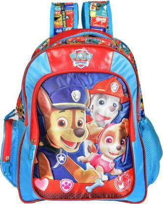 My Baby Excel Paw Patrol Soft Bag 36cm Primary (Primary 1st-4th Std) School Bag  (Red, Blue, 16 inch)