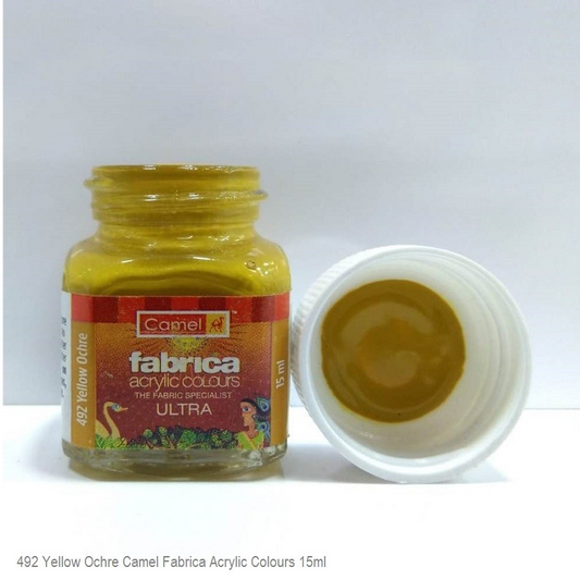 Camlin Fabrica Acrylic Colur 492 yellow ochre 15