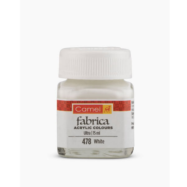 Camel Fabrica Acrylic Colours Ultra 478 White 15ml