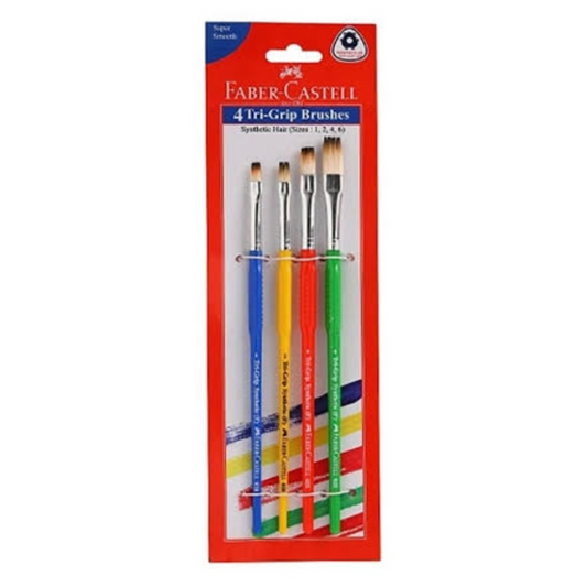 Faber-Castell Tri-grip Paint Brushes round ( Sizes:0,2,4,6 )