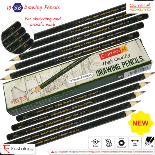 Camlin Drawing Pencils 10pc 8B