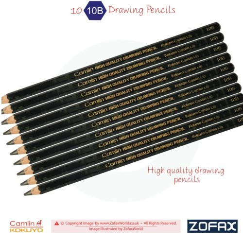 Camlin Drawing Pencil Pack of 10pcs (10B)