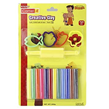 Camlin Creative Clay 12 Shandes 200g