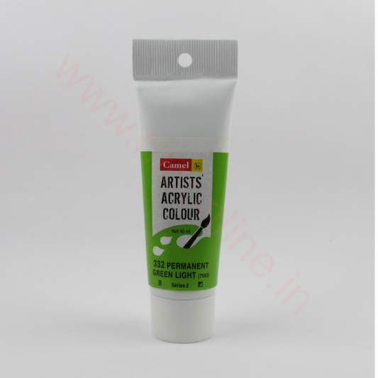 Camlin Artists Acrylic Colour 332 green light 40ml