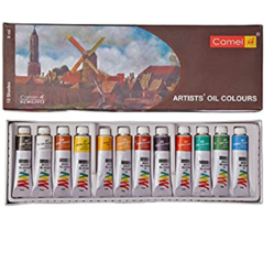 Camlin Artists Oil Colours 12 Shades/9ml