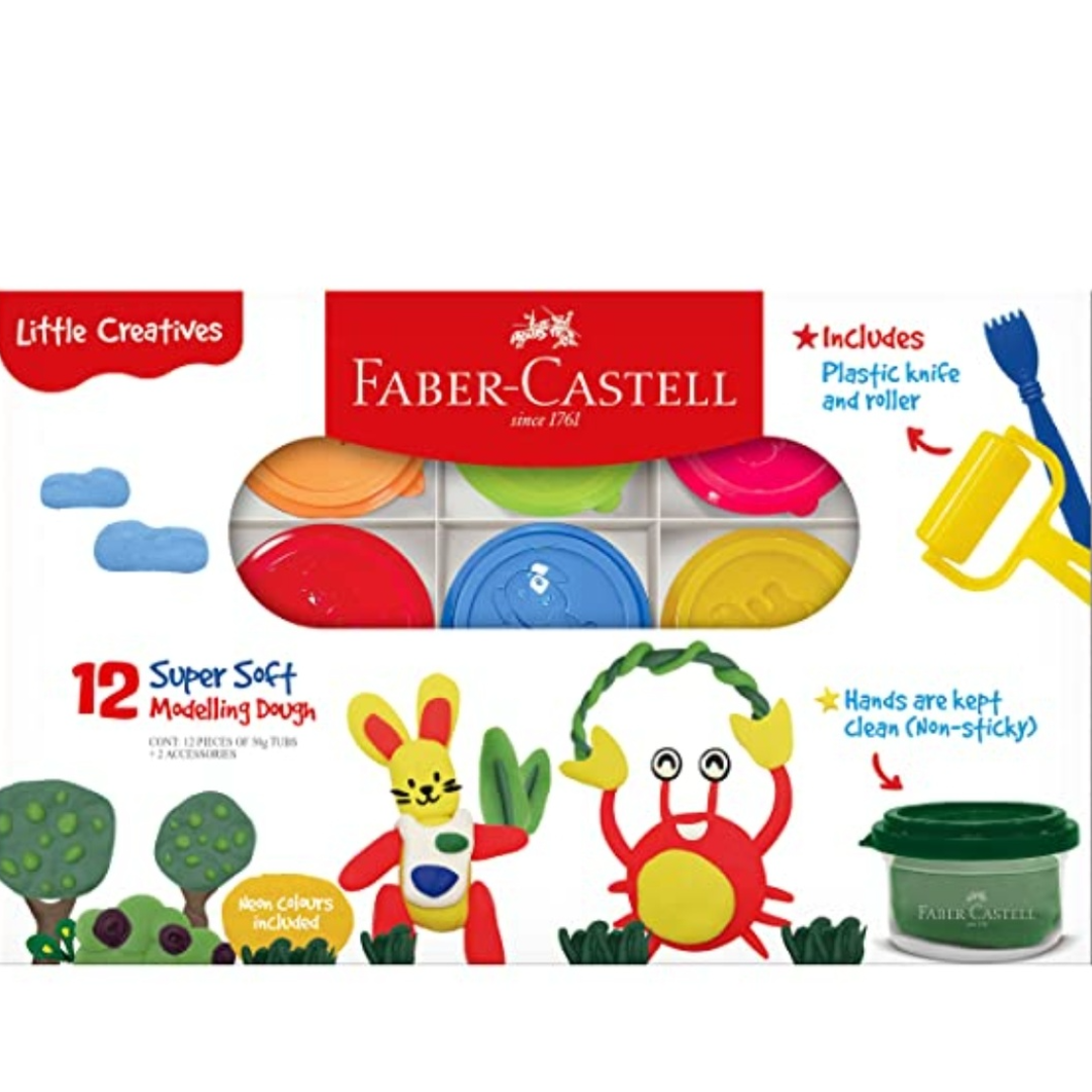 Faber-Castell 6 Super Soft Modelling Dough 300gm